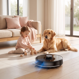 Robot aspirateur laveur SmartSweep A8 Laser, idéal poils d'animaux avec enfant et chien