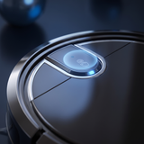 Robot aspirateur laveur SmartSweep Essential, gros plan finition et boutons