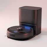 Robot aspirateur laveur SmartSweep Station sur sa base d'auto-vidage