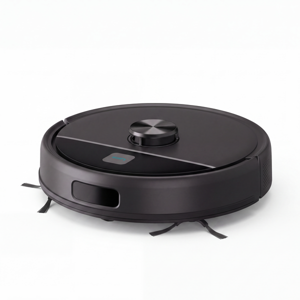 Robot aspirateur laveur SmartSweep S9 Pro vu de trois quarts, fond blanc